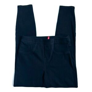Spanx Jean-ish Pull on Ankle Leggings Black Size Small